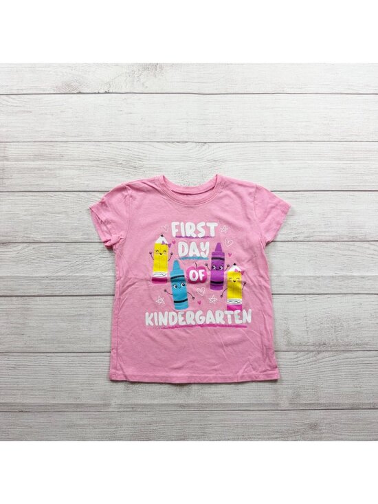 The Children's Place Other - Children’s Place Pink First Day Of Kindergarten Tee Shirt S 5/6